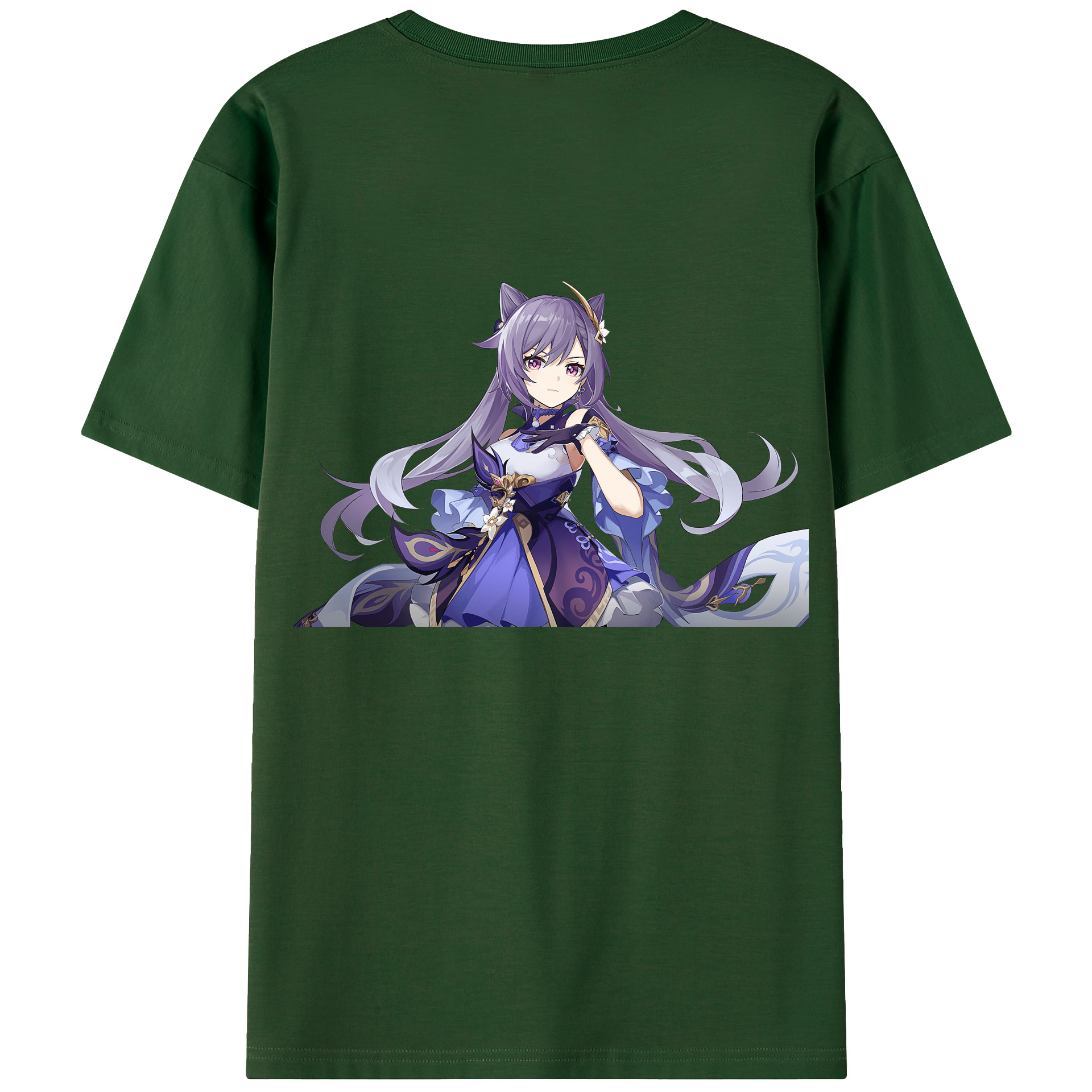 げんし神 刻晴 こくせい genshin Kokusei 綿100％半袖Tシャツ（背面プリント）